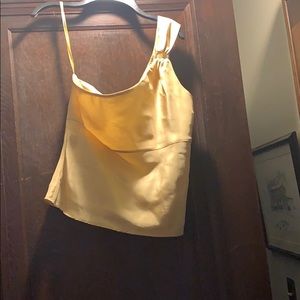 Off the shoulder dressy gold top Size S